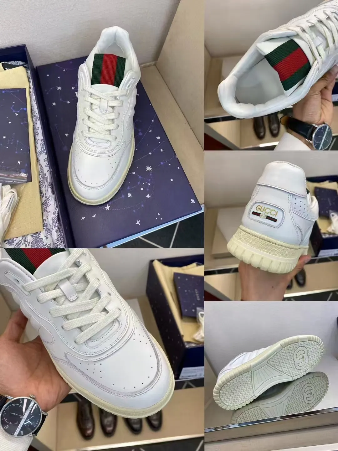 P400 new men's shoes GUCCI [Lightning] latest shoes are shipped. Original quality, fashionable, made of special materials, sheepskin lining, brand new packaging. The foot feels super comfortable and the workmanship is impeccable. Size: Male 38-45.